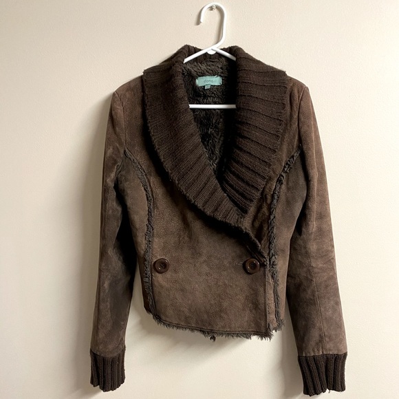Doma Brown Leather Jacket - Picture 1 of 7